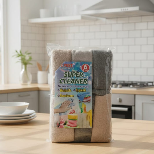 Micro Fibre Towel Set ( 6 piece)