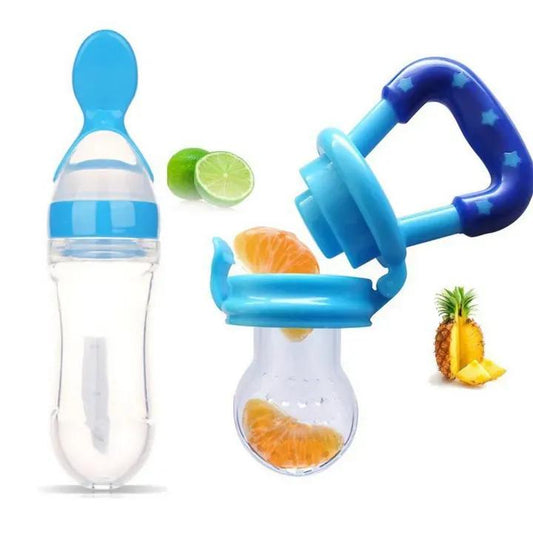 Sillicon spoon feeder with fruit pacifier